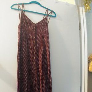 Maroon Polka Dot Dress